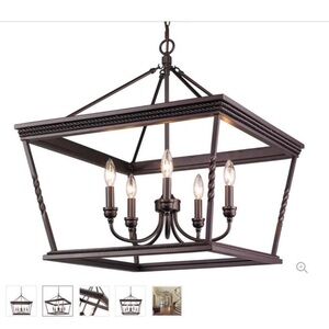 Elegant Bronze Chandelier
